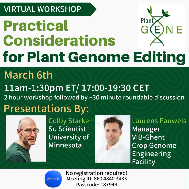 Workshop on Genome Editing